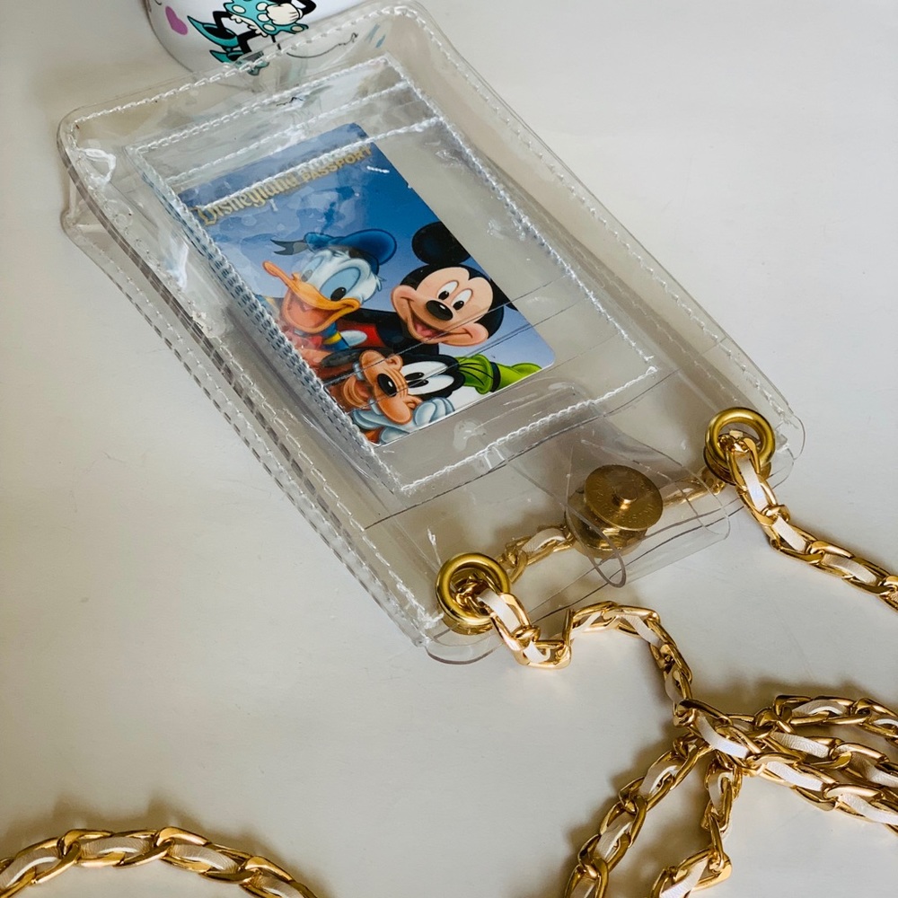 Phone Purse With Inside Card Holder White Strap